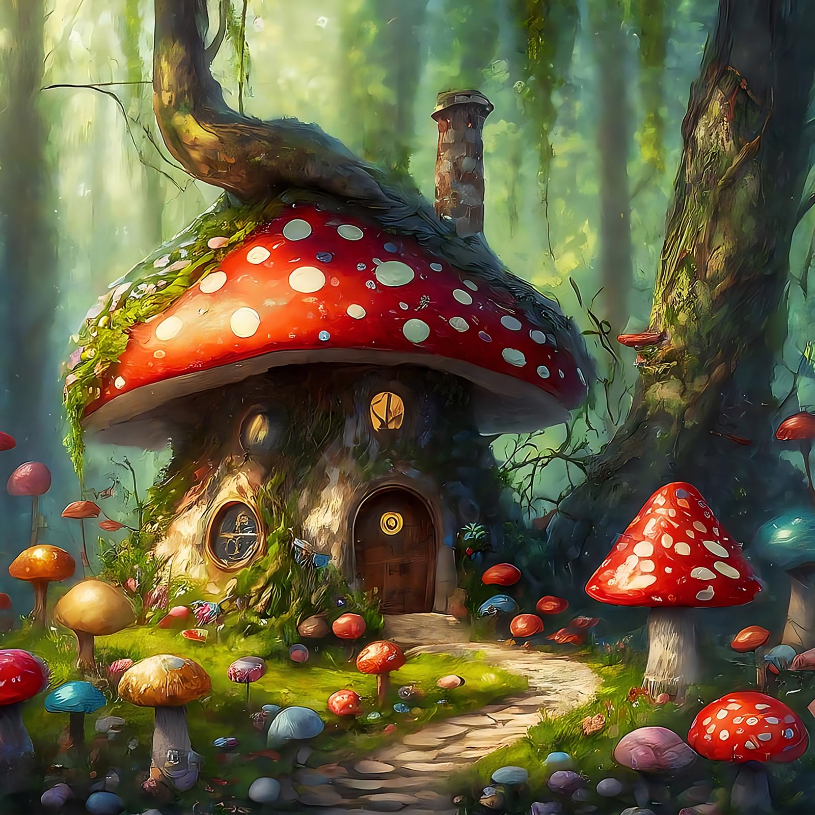 Papier peint panoramique forêt pour éveiller l'enfance