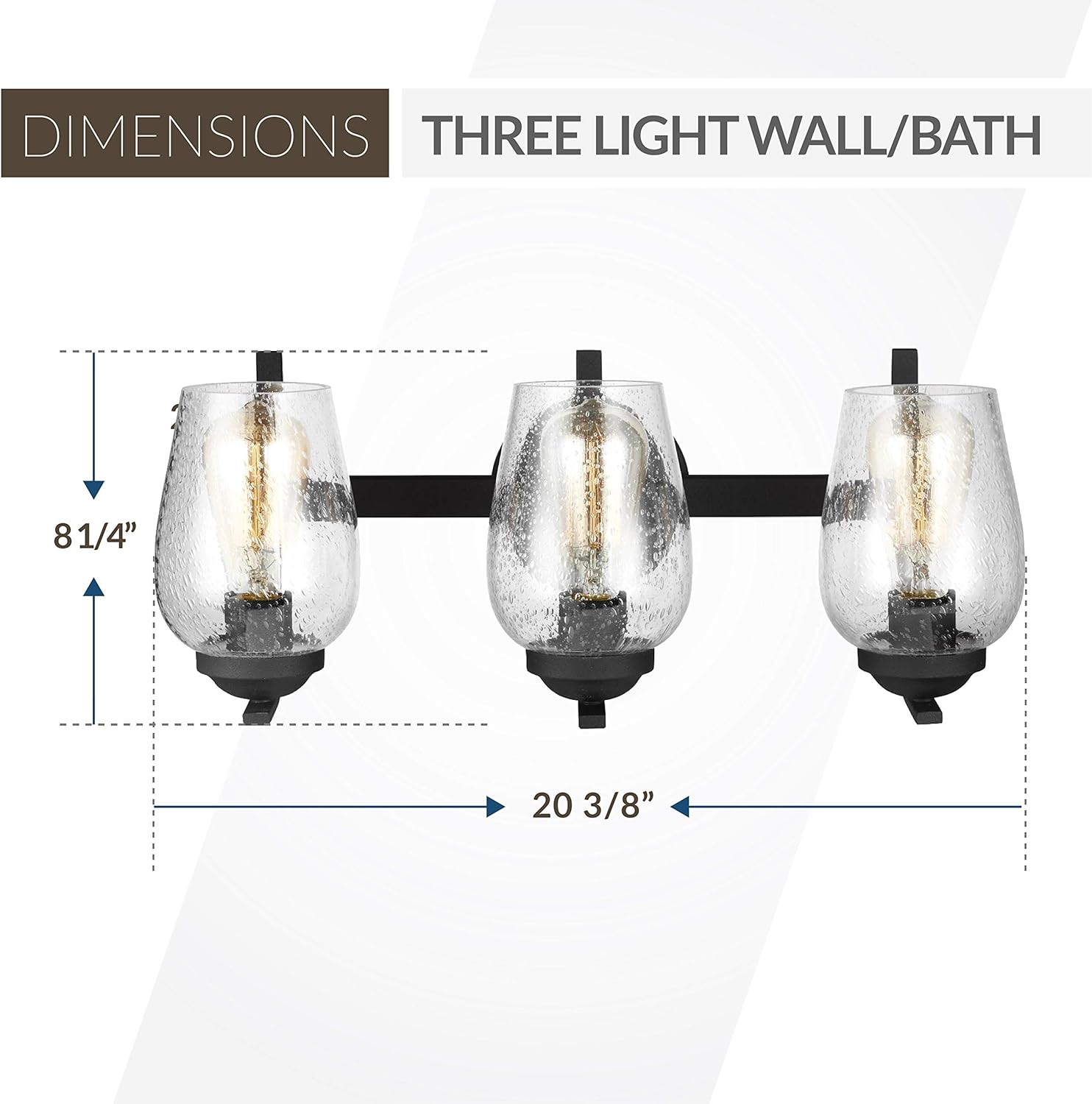 Crazy Clearance Sea Gull Lighting 4427803-839 Morill Wall/Bath Vanity Style Fixture, Three - Light, Blacksmith Finish Flash Deals - 40% OFF Sea Gull Lighting 4427803-839 Morill Wall/Bath Vanity Style Fixture, Three - Light, Blacksmith Finish