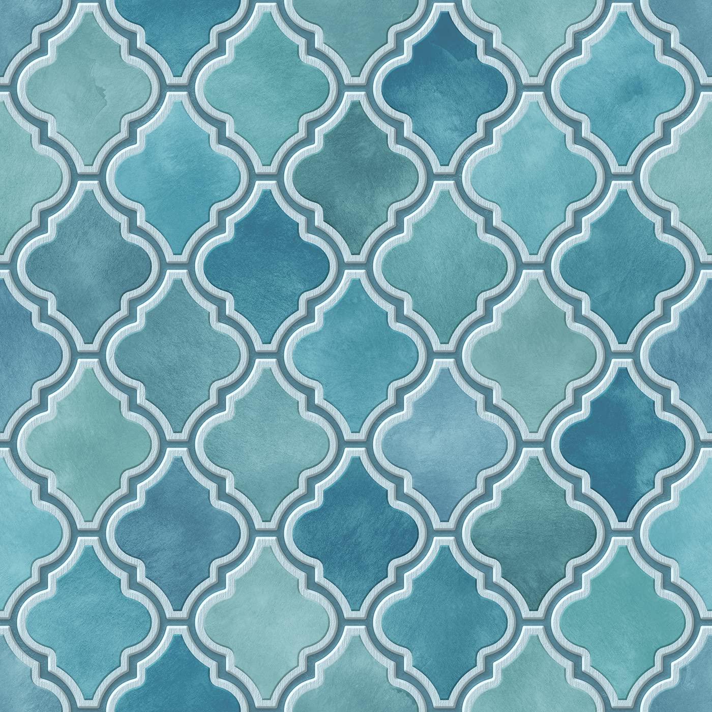 DWELLSINDIA Moroccan Pattern Self Adhesive Peel and Stick PVC Wallpaper Waterproof, Scratch Resistant, Laminated (41CM X 244CM, Teal, Glossy) (B0953TBHBK) Amazon Price History, Amazon Price Tracker