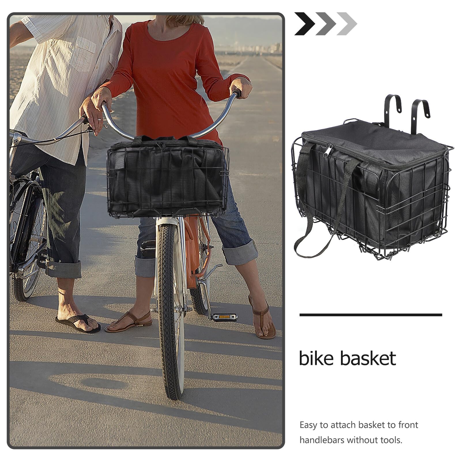 2stücke Fahrradkorb Abnehmbar Fahrradkorb Faltbarer Frontkorb Für Mountainbike Hängekorb Fahrradzubehör Korb Für Mountainbike