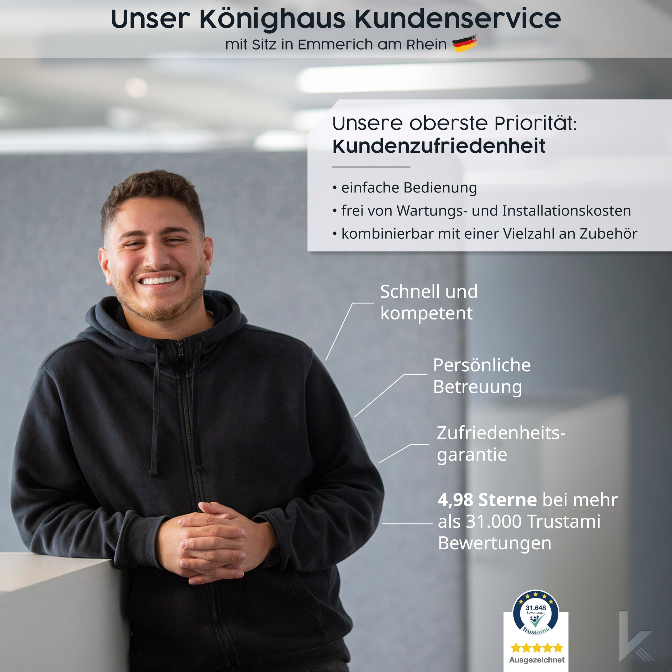 Könighaus Infrarotheizung Standgerät 1200 Watt Thermostat mobile Standheizung Sonnenaufgang