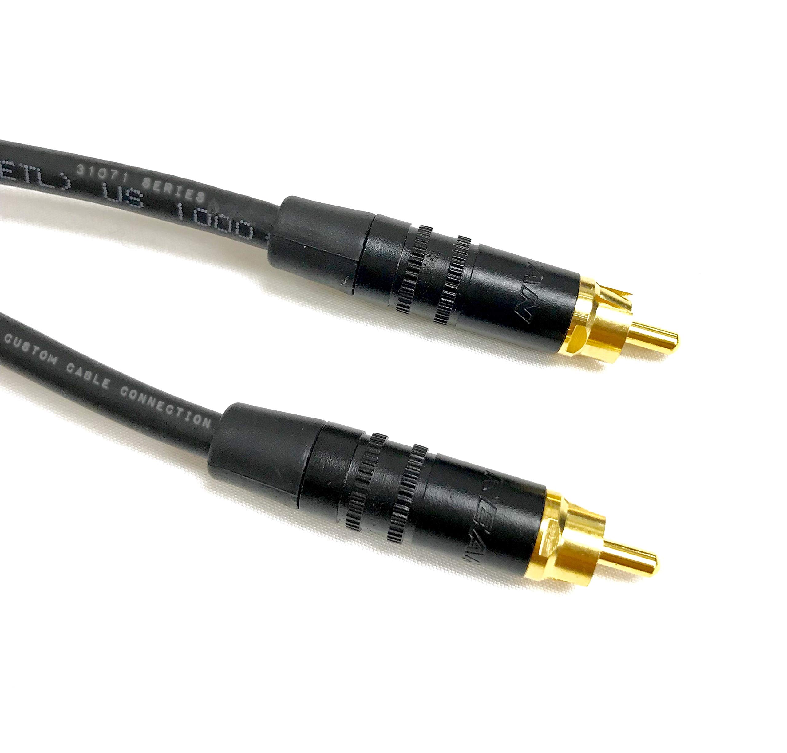 Amazon.com: Custom Cable Connection 1 Foot Hi-Resolution RG59 RCA