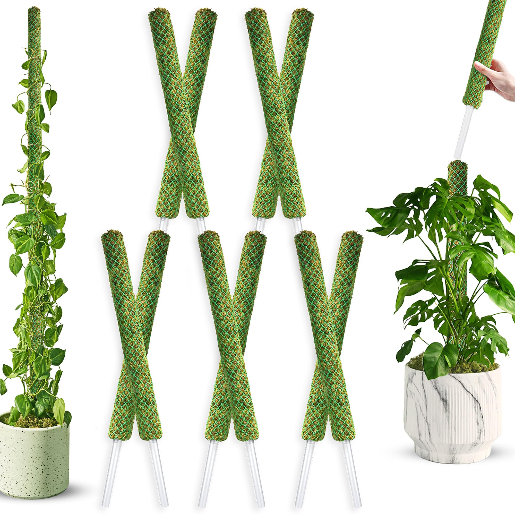 Amazon.com : DUSPRO Bulk Pack 10Pcs 22'' Green Stackable Mesh Moss