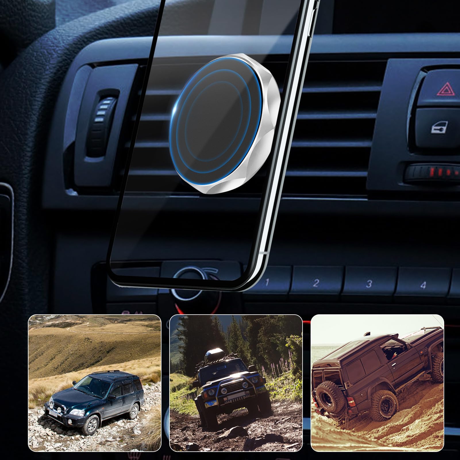 Generico Supporto magnetico per sfiato auto - Porta cellulare per auto