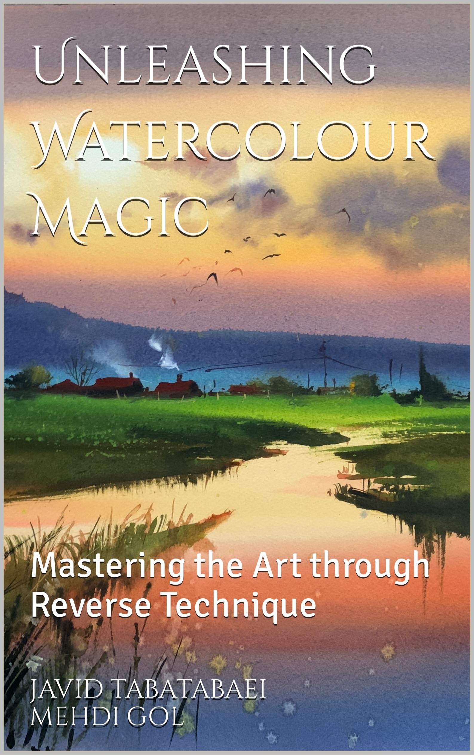 Livre aquarelle reverse technique avec méthode innovante d'illustration