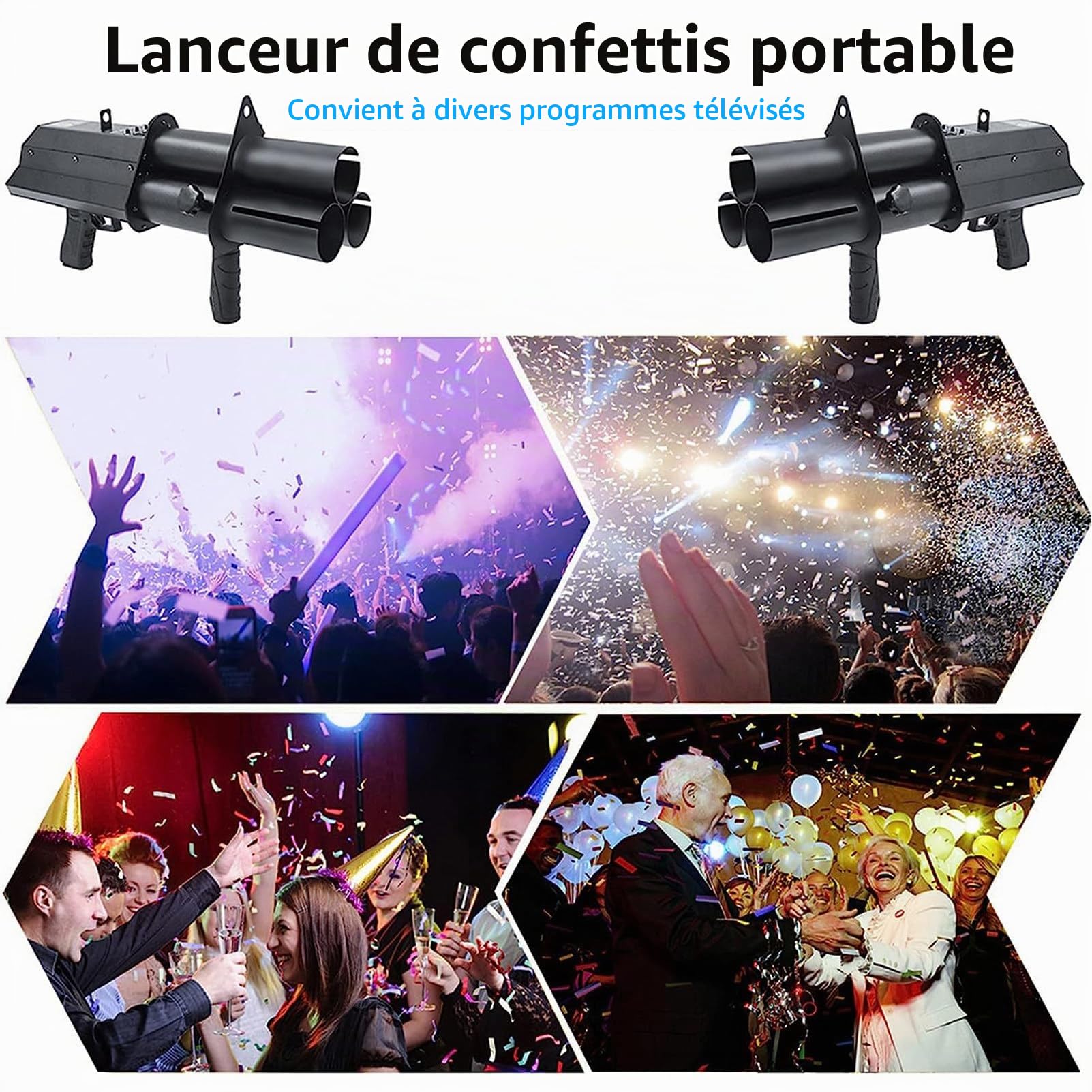 RayGenius Confettis, Confettis éLectrique, Lanceur De Confettis Professionnel pour Les éVéNements, Les FêTes, Les Clubs, Les Mariages, Les Concerts.