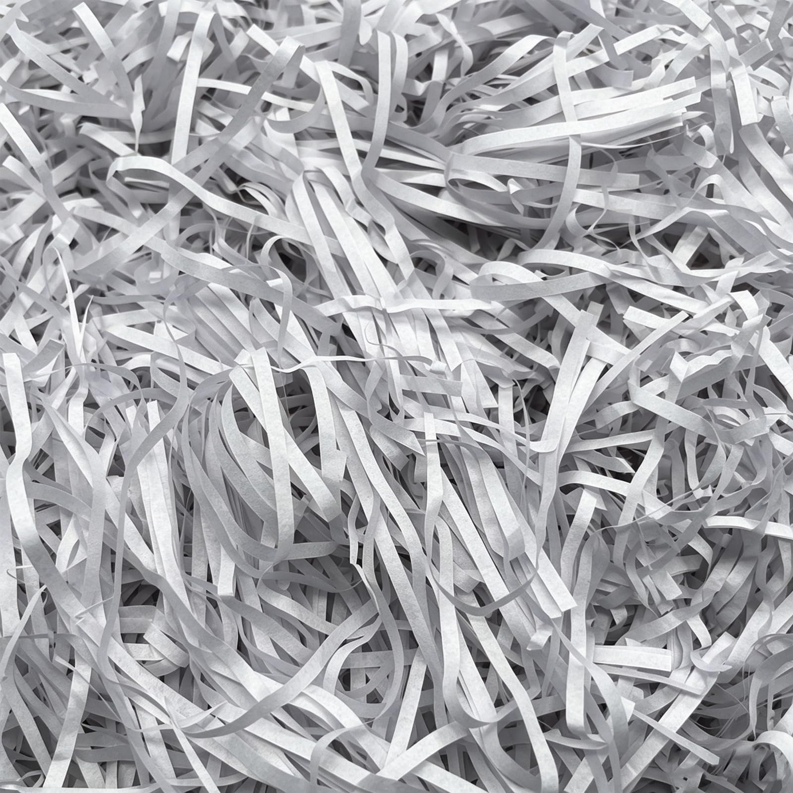 2 LB Light Gray Raffia Paper Shreds Filler, Raffia Grass Paper Shreds