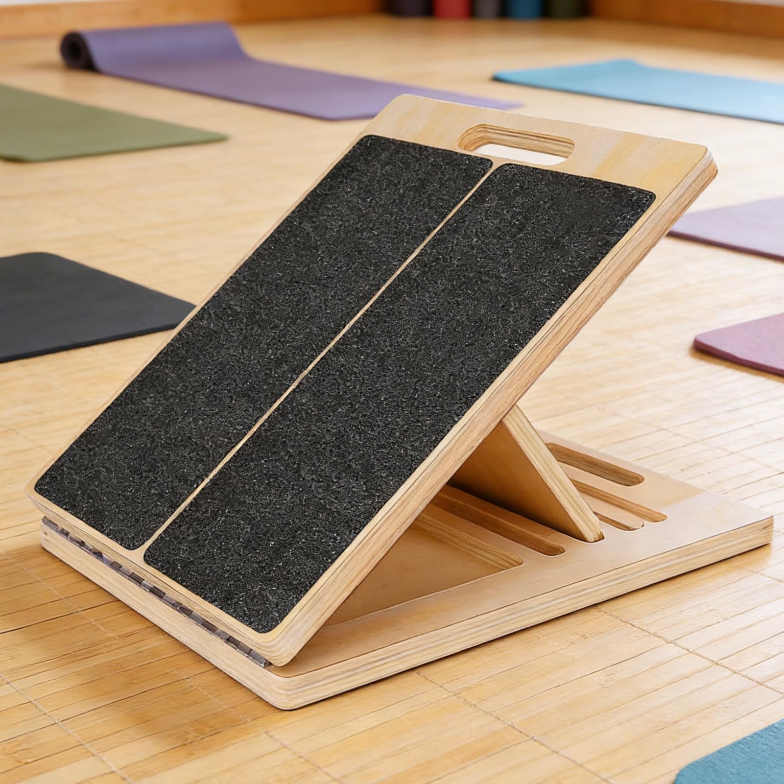 Tabla Inclinada – Equipo Portátil de Estiramiento | Tabla Antideslizante para Gemelos, Gimnasio en Casa, Ejercicio Tobillo, Rodilla, Pierna, Pie para Adultos y Mujeres