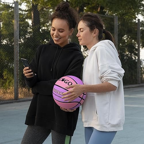 Miniatura 15 de Balón de baloncesto de goma oficial para interiores y exteriores, para hombres, tamaño 3/4/5/6/7 para niños, jóvenes, adolescentes, niños y niñas,