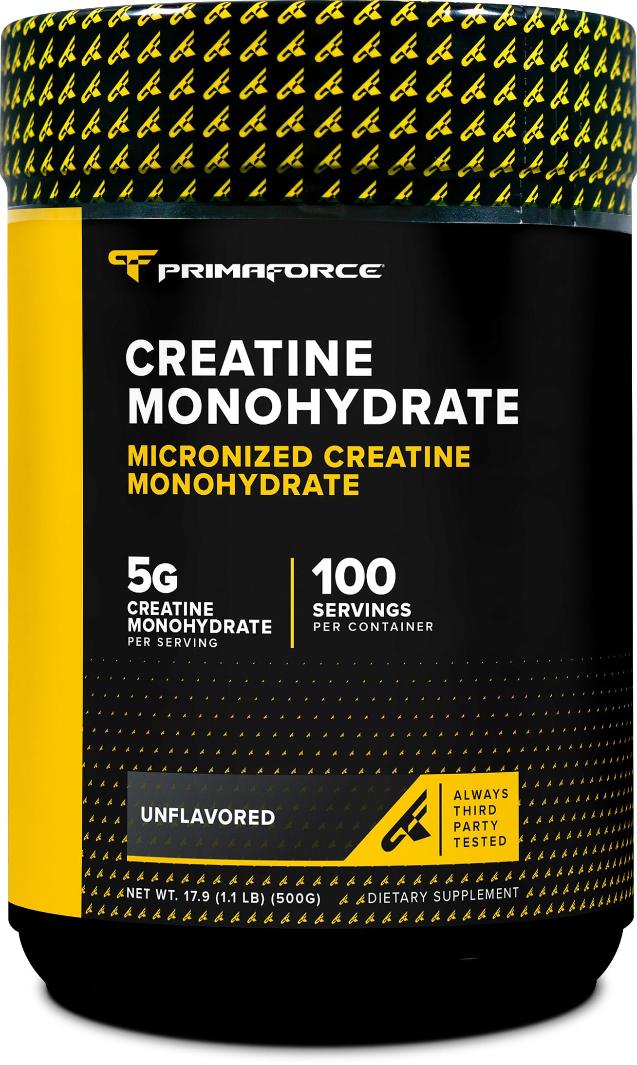 Primaforce Micronized Creatine Monohydrate Powder 500 Grams (1.1 Pounds)