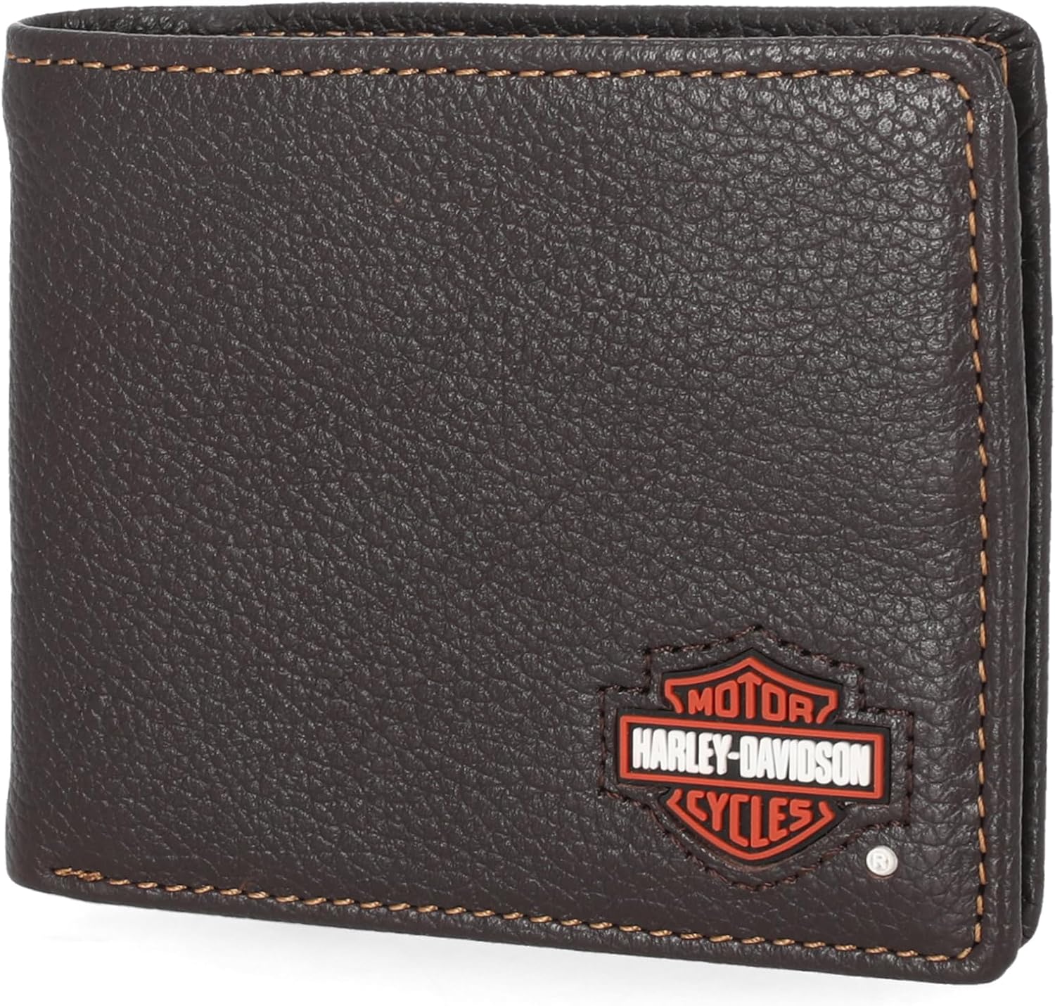 Harley-Davidson Men's Genuine Leather Rfid Blocking Wallet