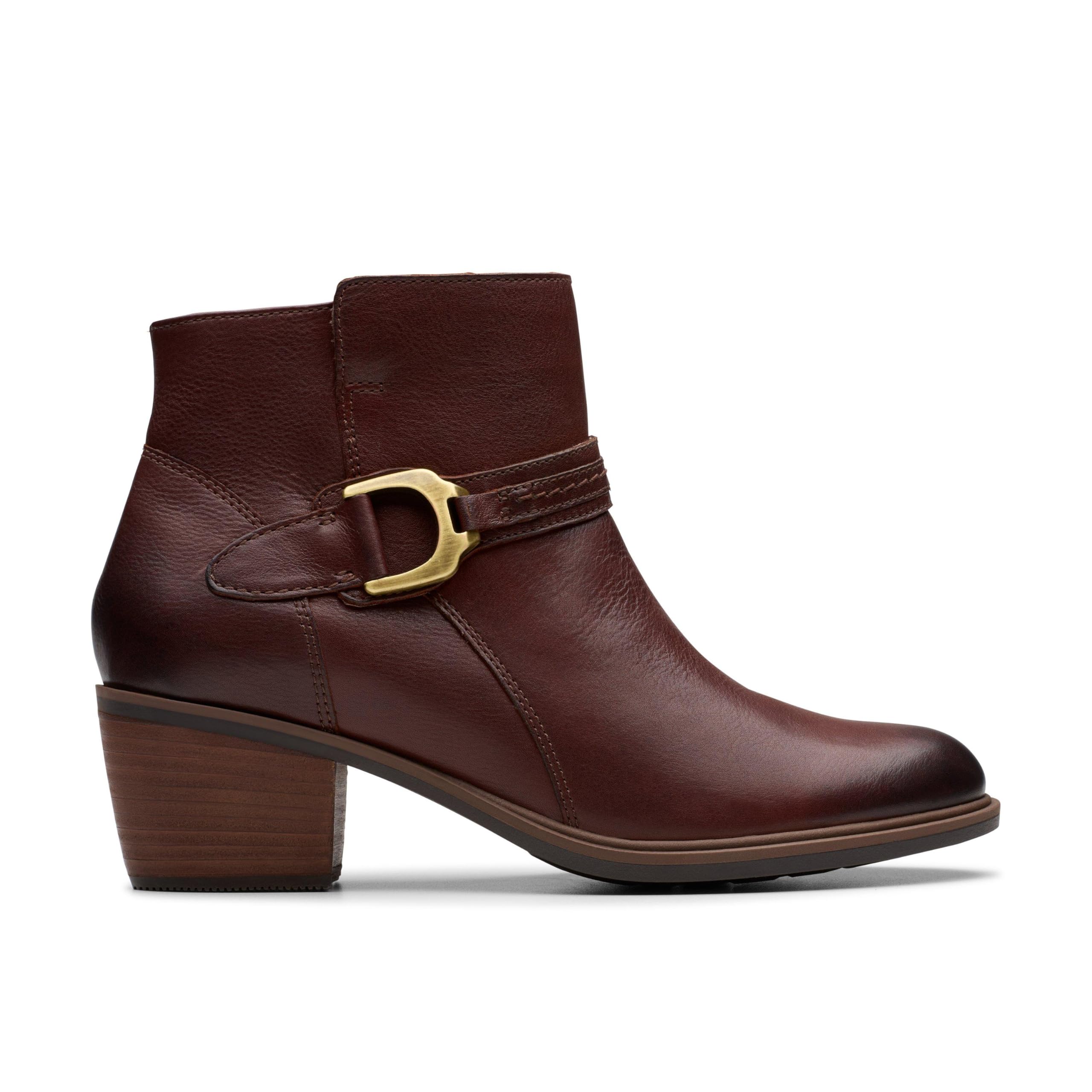 Clarks Neva Buckle Womens British Tan, 5.5