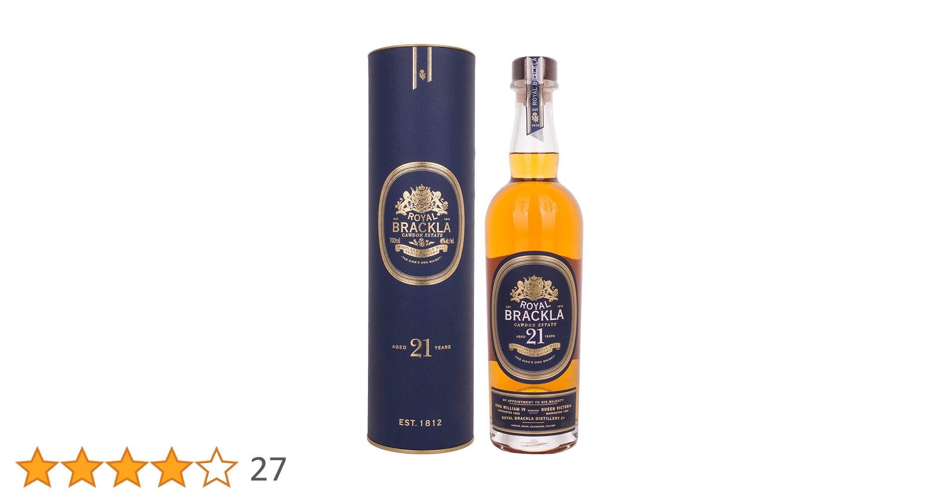  Brackla 21年 750ml ウィスキー Amazon.co.jp: ロイヤル・ブラックラ 21年 [ シングルモルト