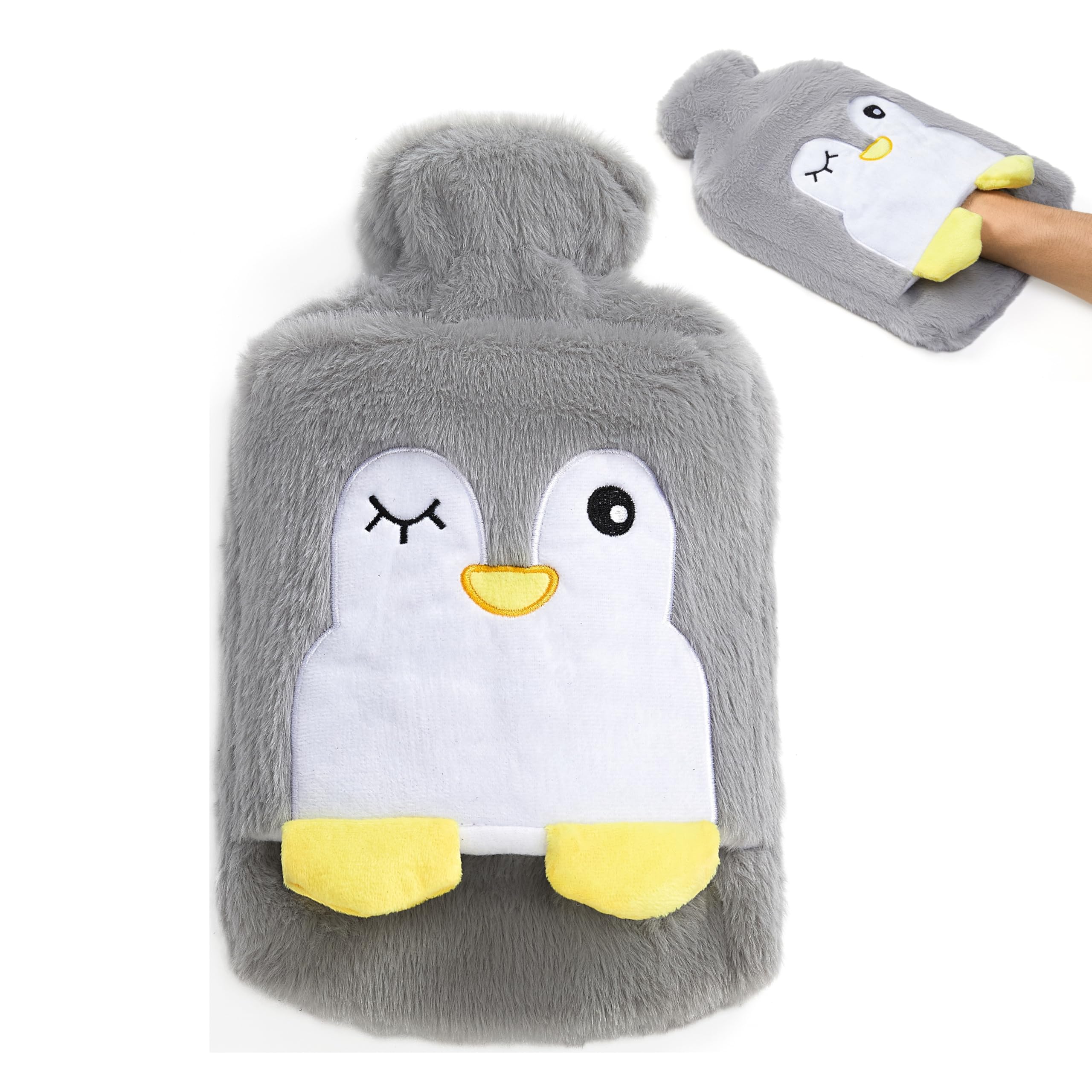 Bouillotte Eau Chaude Cadeau Pour Bebe Peluche Bouillote Anti Colique Enfant Bouillotes Rouge