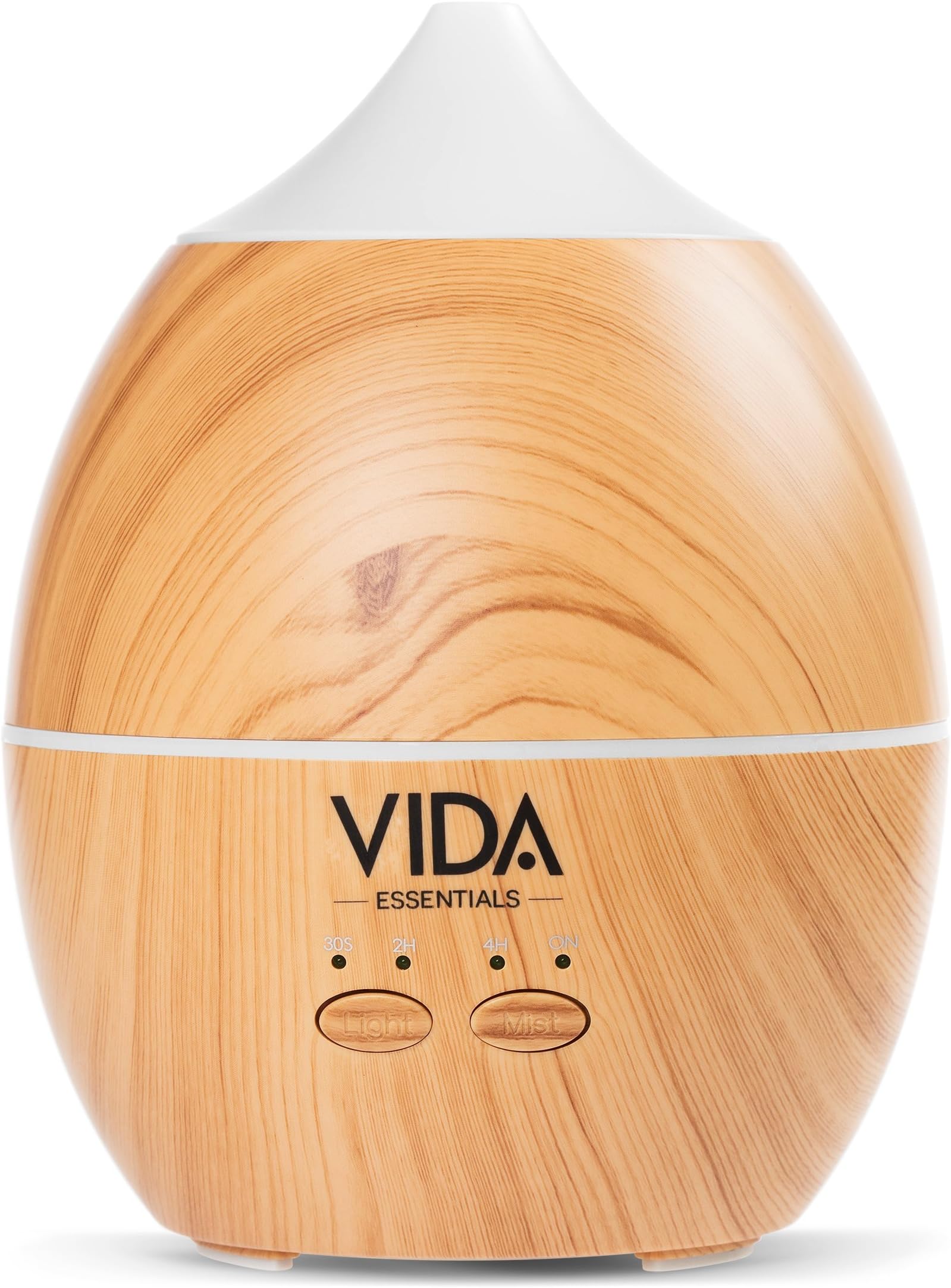 Aromatherapy Essential Oil Diffuser - Holds BIG 10 FL OZ / 300 ml. Lasts All Night, Very Quiet. Mist Humidifier Aroma Machine for Office Home Bedroom Study Yoga Spa (Light Wood)