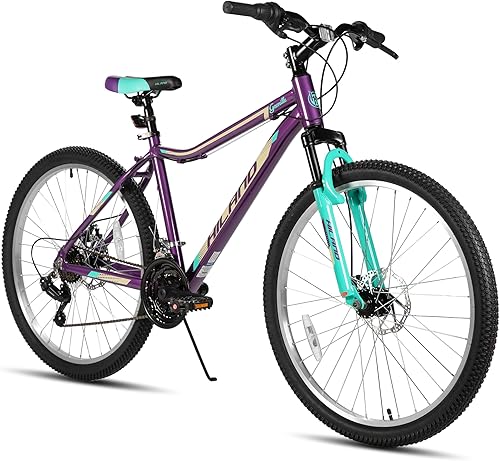 Miniatura 9 de HILAND 20 Inch 26 Inch Mountain Bike for Women Girl, Lock-Out Suspension Fork, Aluminum Frame, Adult Ladies Mens MTB Bicycle