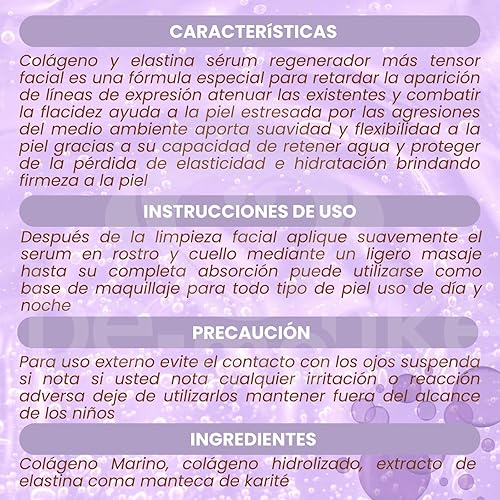 Miniatura 2 de Auténtico Rubrial COLÁGENO Y ELASTINA SERUM Suero De Colageno Y Elastina Rubrial Autentico