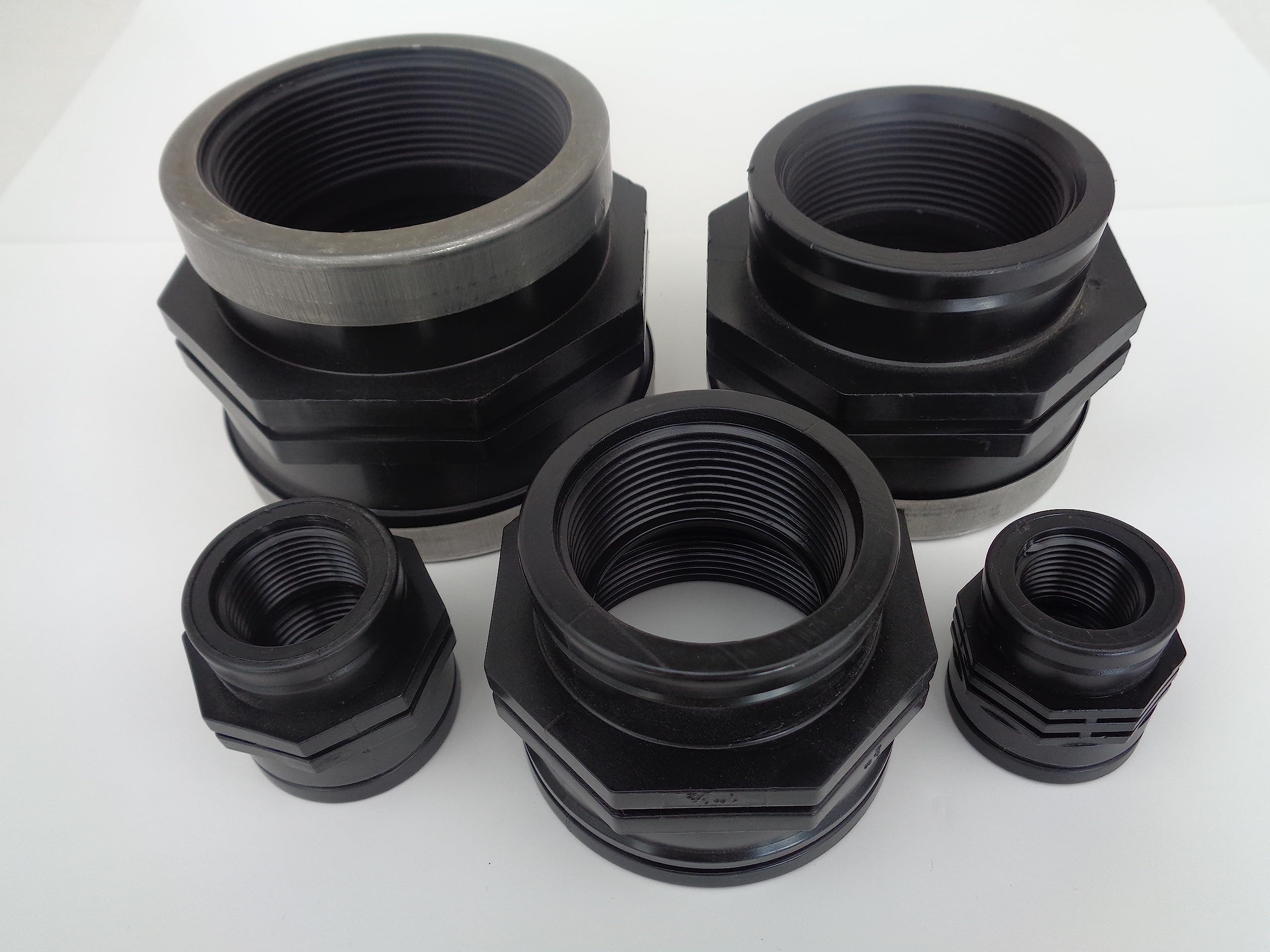 Hexagon Reducing Socket Water Fitting Polypropylene BSP Fish Pond Choose Size (1 1/2" X 1 1/4" Bsp)