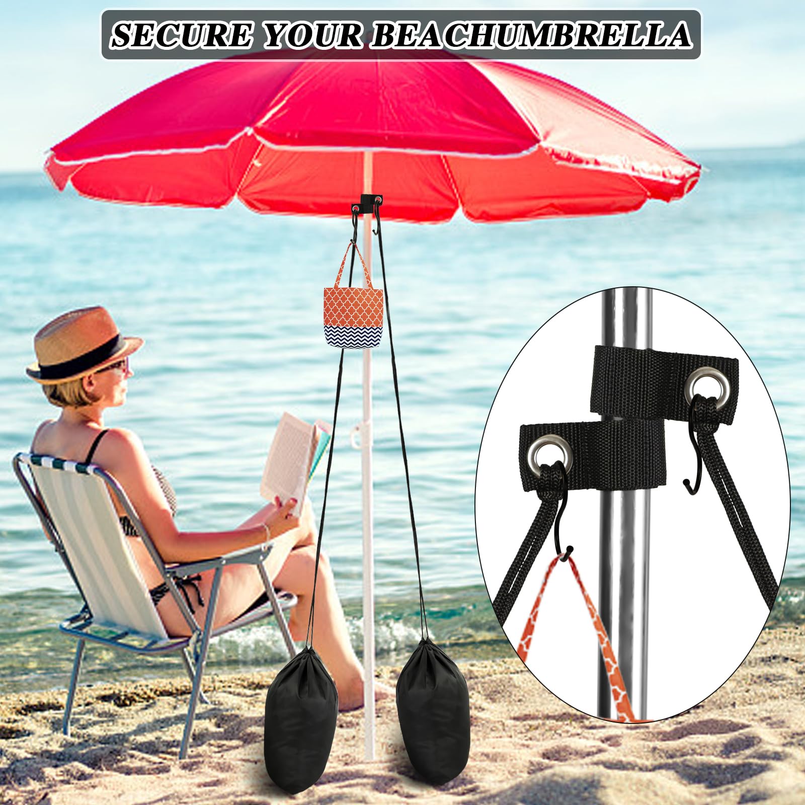 Pack De 2 Bolsas Quitaarena Gigantes Para Playa – Limpiador Corporal De Terciopelo Con Cremallera, Reutilizable, Ideal Para Toda La Familia, Sin Polvo Ni Arena