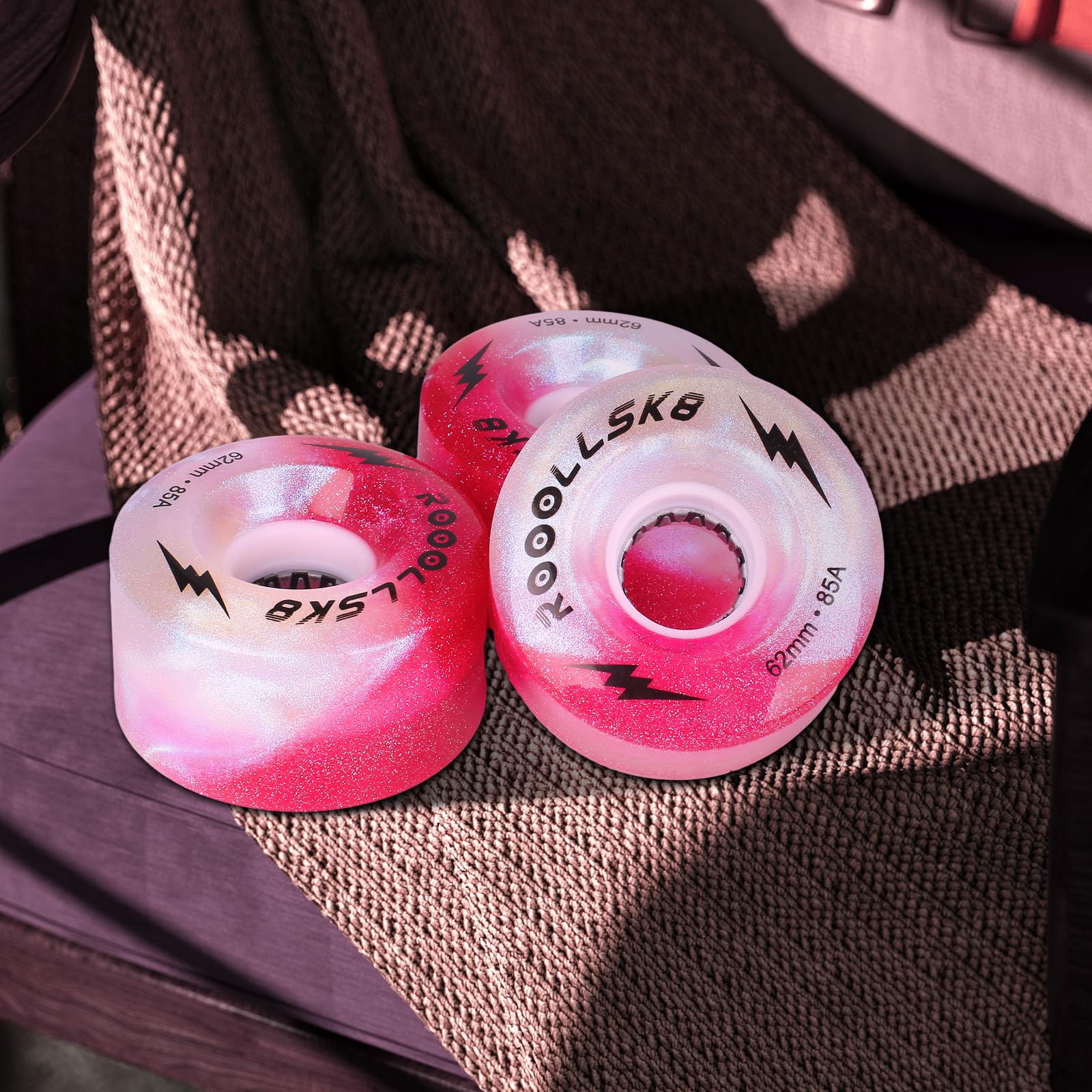 Amazon.com: ROOOLLSK8 Roller Skate Wheels Light up Skate Wheels