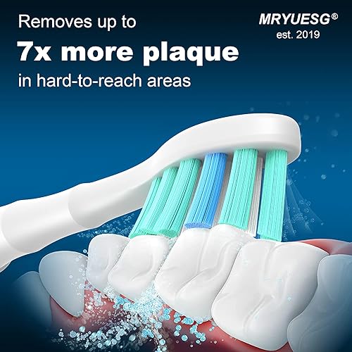 Miniatura 3 de MRYUESG Cabezales de repuesto para cepillos de dientes Philips Sonicare, 10 unidades, cabezal de cepillo de dientes eléctrico compatible con