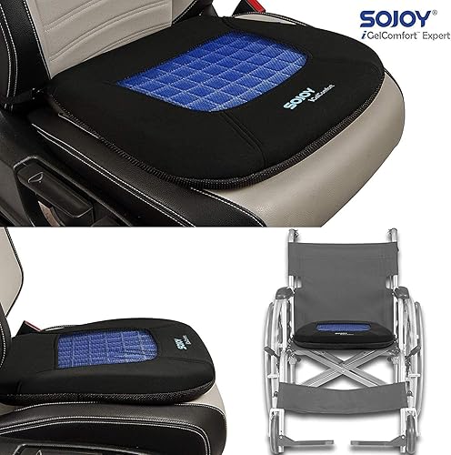 Miniatura 4 de Cojín de gel Sojoy IGelComfort para coxis, ortopédico, Negro