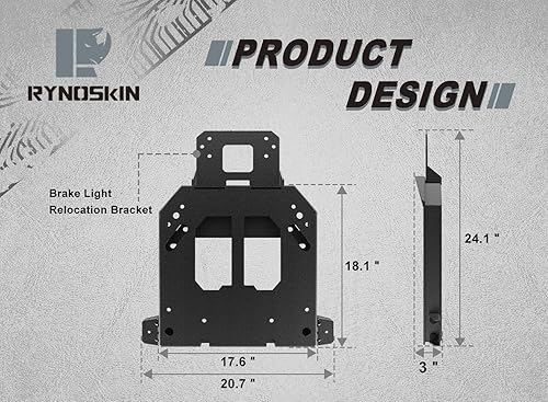 Miniatura 6 de RYNOSKIN Portaneumáticos de repuesto compatible con Ford Bronco 2021-2024, resistente, reubicación, permite el uso de neumáticos de repuesto de 35