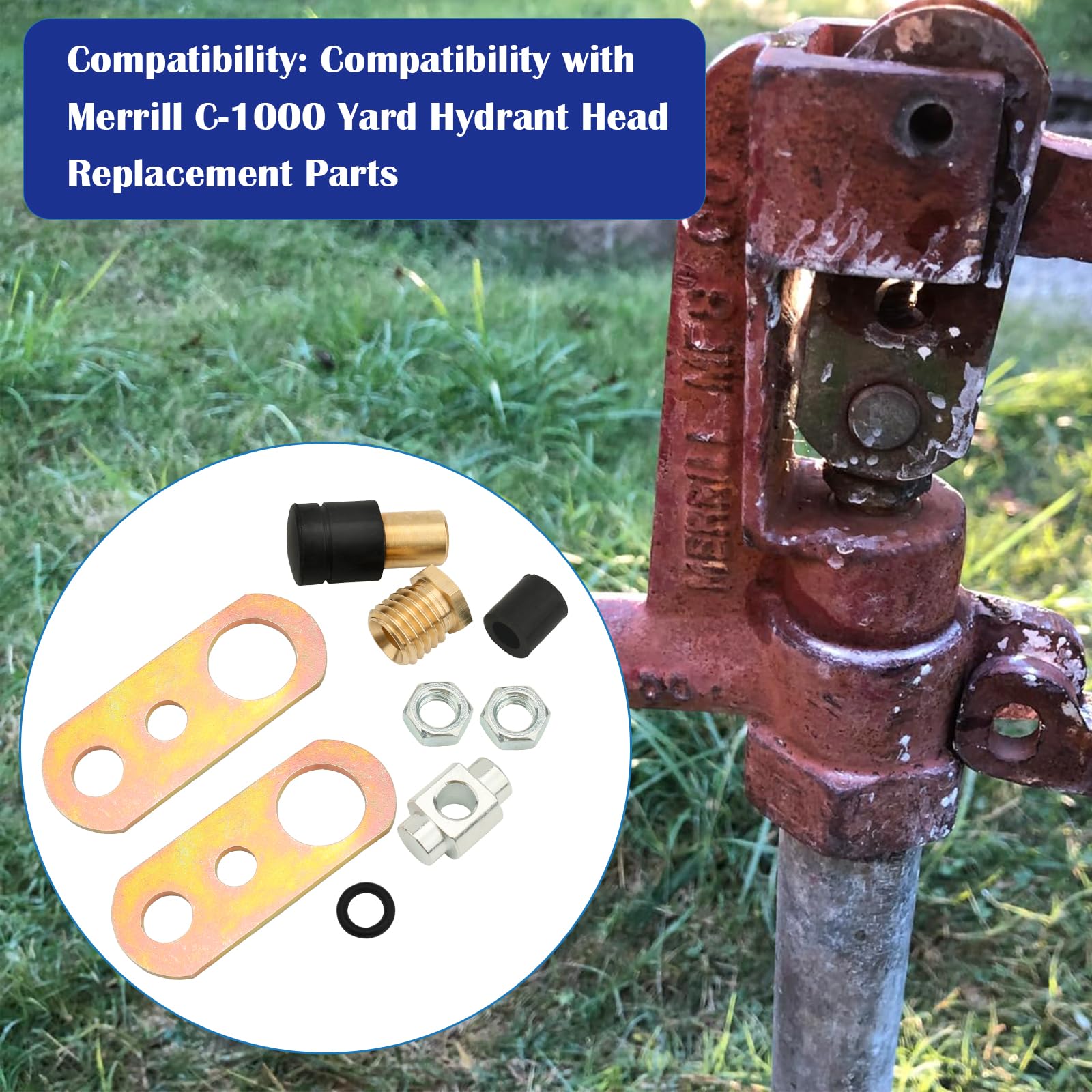 Kit de piezas de hidrante para Merrill C-1000 Yard Hydrant Head Assembly 1 paquete