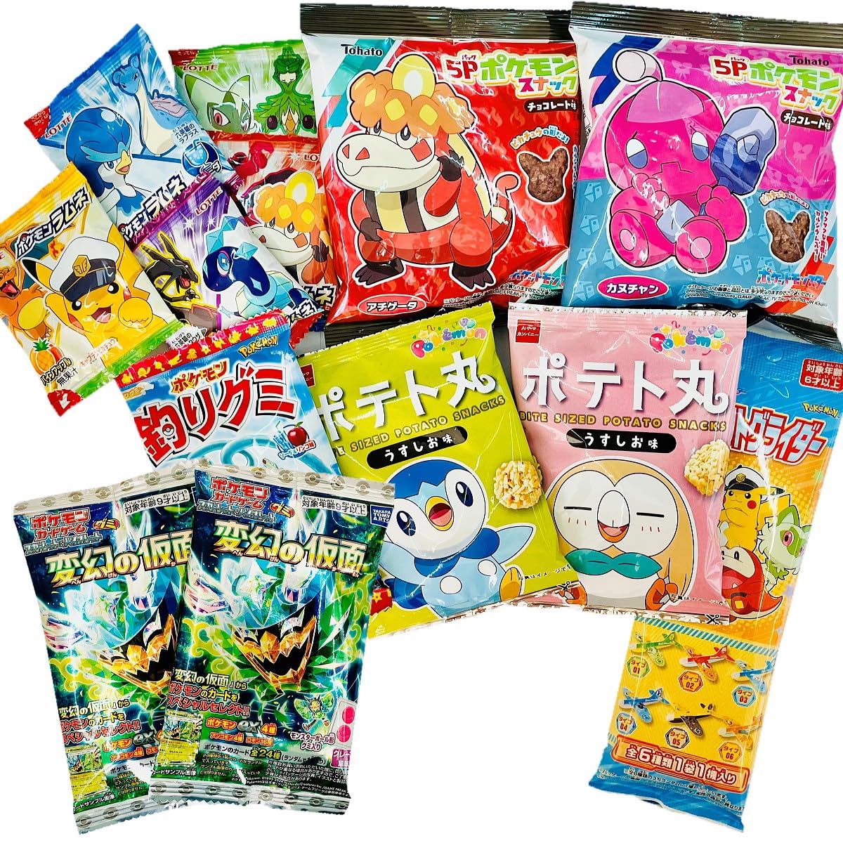 Amazon | ポケモン お菓子 特別におまけ付き 6種類合計13点 詰め合わせ 