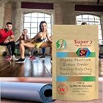 Super 7 mushroom extract powder - Fantastic Fungi® - Lion's Mane, Reishi, Turkey Tail, Cordyceps, Shiitake, Chaga and Maitake (36 Grams)