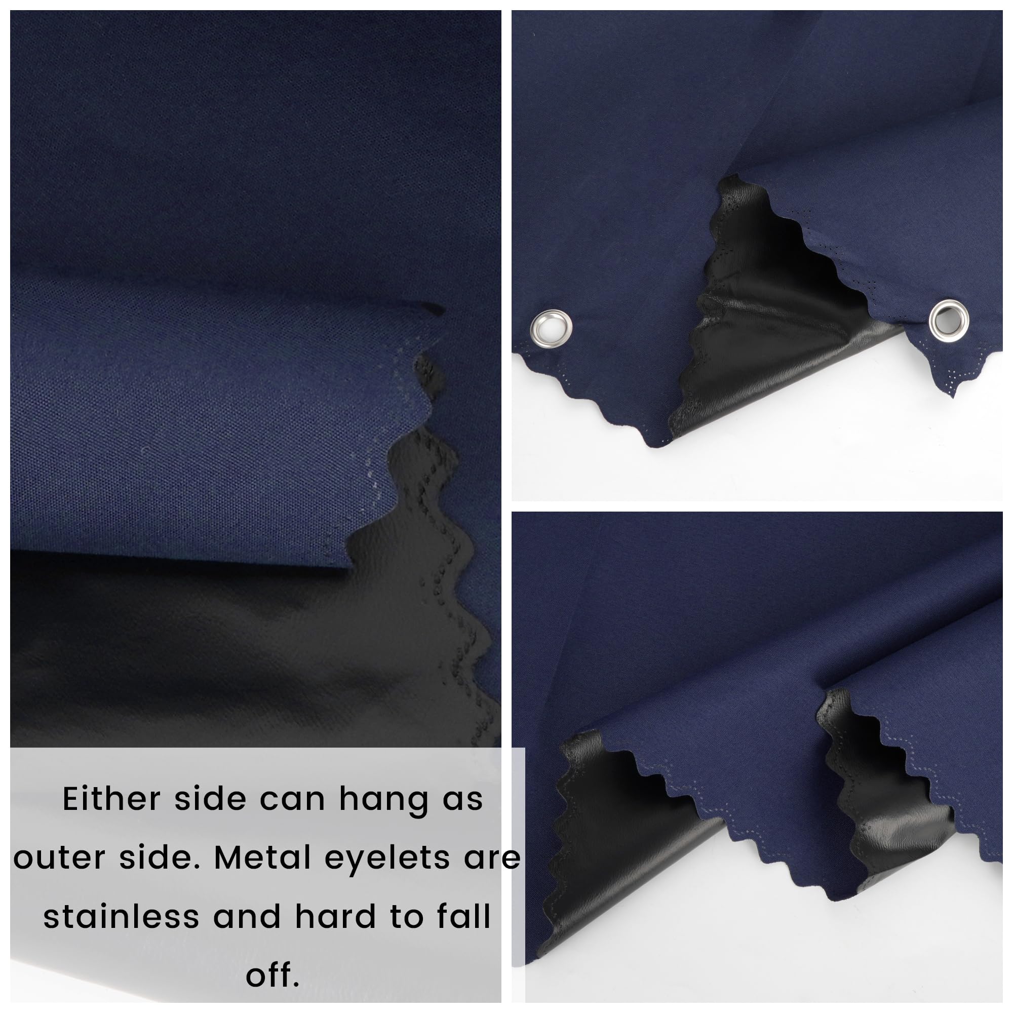 Aisi Bunk Bed Curtains Dorm Room Privacy Canopy Blackout Bunk Bed Drapes for Bottom Bunk Bed, Blue-2panels - Image 3