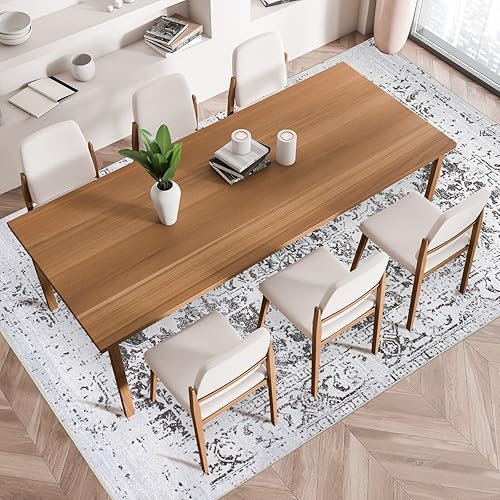 Miniatura 65 de Alfombra lavable a máquina con parte trasera antideslizante y resistente a las manchas, respetuosa con el medio ambiente, apta para familias y