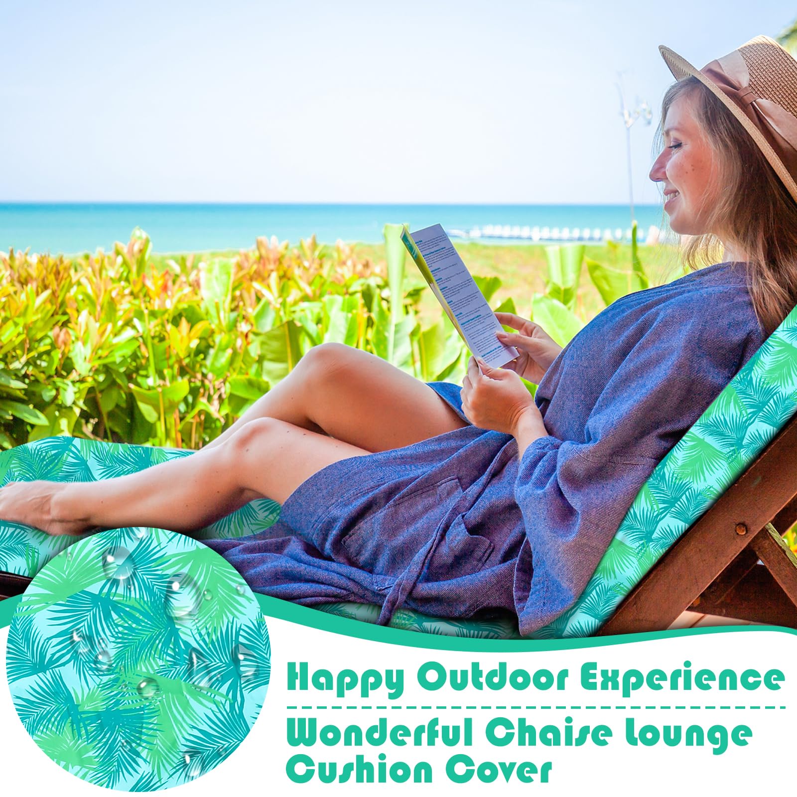 Outdoor Patio Cushion Covers Pcs Outdoor Chaise Lounge Cushion