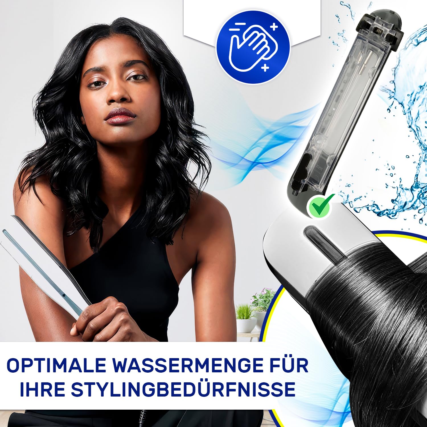 Wassertank für den Haarglätter mit dem Originalcode CS-10000716 für Rowenta Steampod 3 - MADE IN EU - Garantie 10 Jahre - MONTERAL