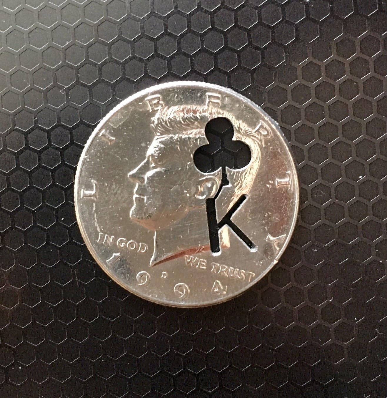 New Cut Out Half Dollar Coin Magic Trick / 50 Cent US Half Dollar Cut Out