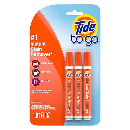 Tide To Go Instant Stain Remover Liquid Pen, 3 Count, Fresh