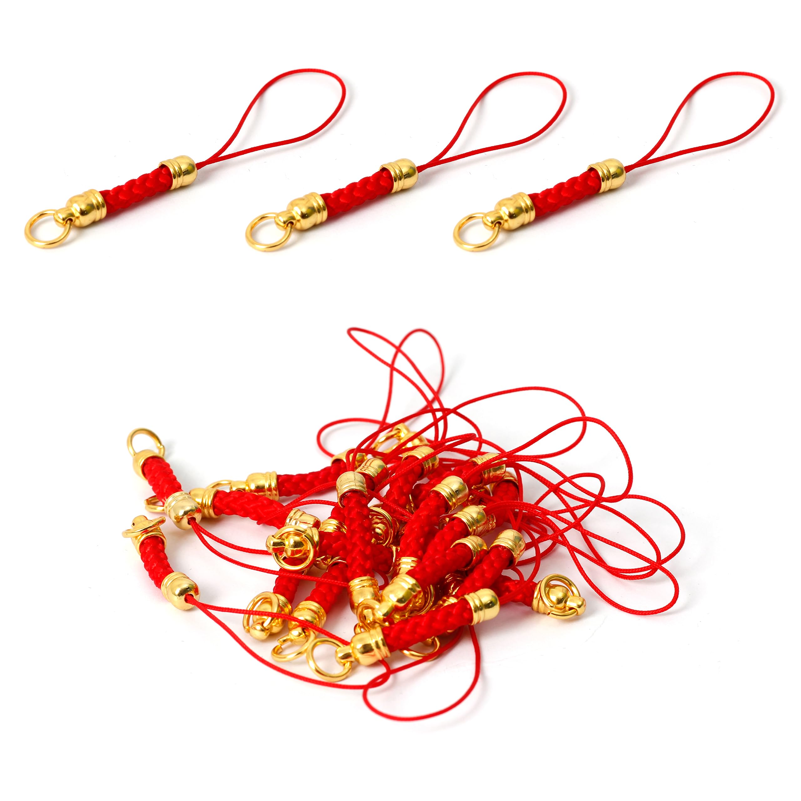 Amazon | プロセス ストラップ 20個 根付 ストラップ パーツ