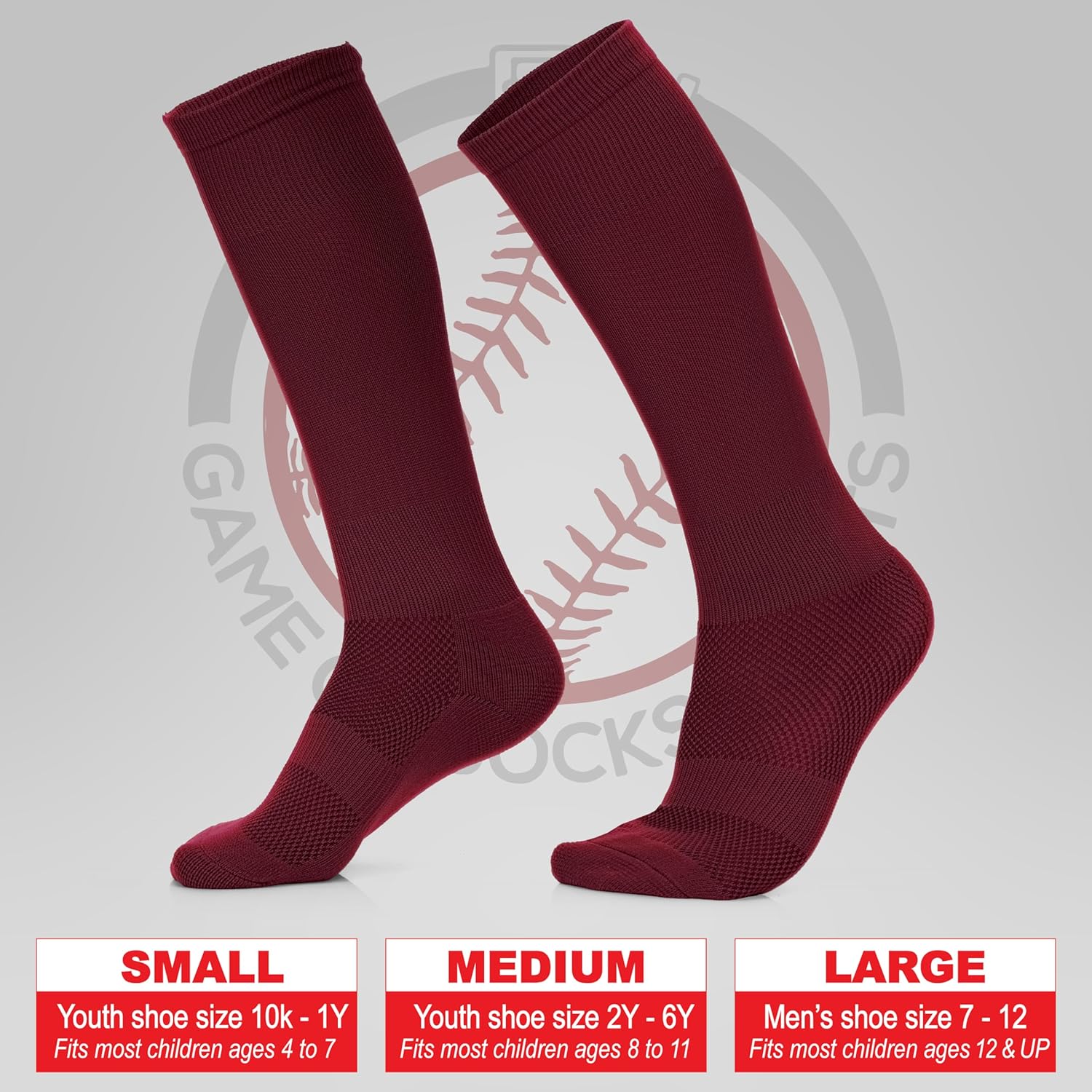 Youth Baseball Socks and Belt Set – Baseball or Softball Socks and Adjustable Belt - Image 4