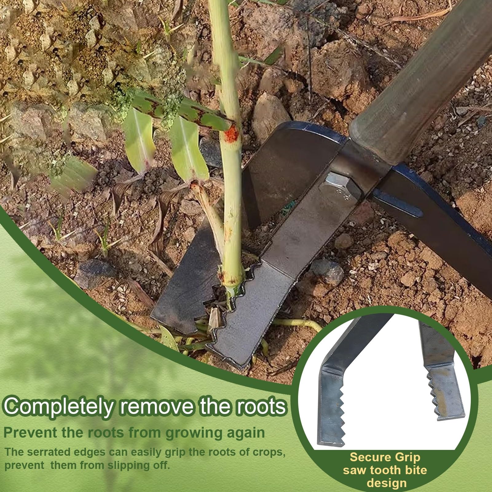 Heavy Duty Salling Puller, rimozione della radice dell'albero con Maniglia Lunga per l'uproot di steli e arbusti di Legno, Il Design della Leva Riduce Il Ceppo Posteriore per la Pulizia del Terreno