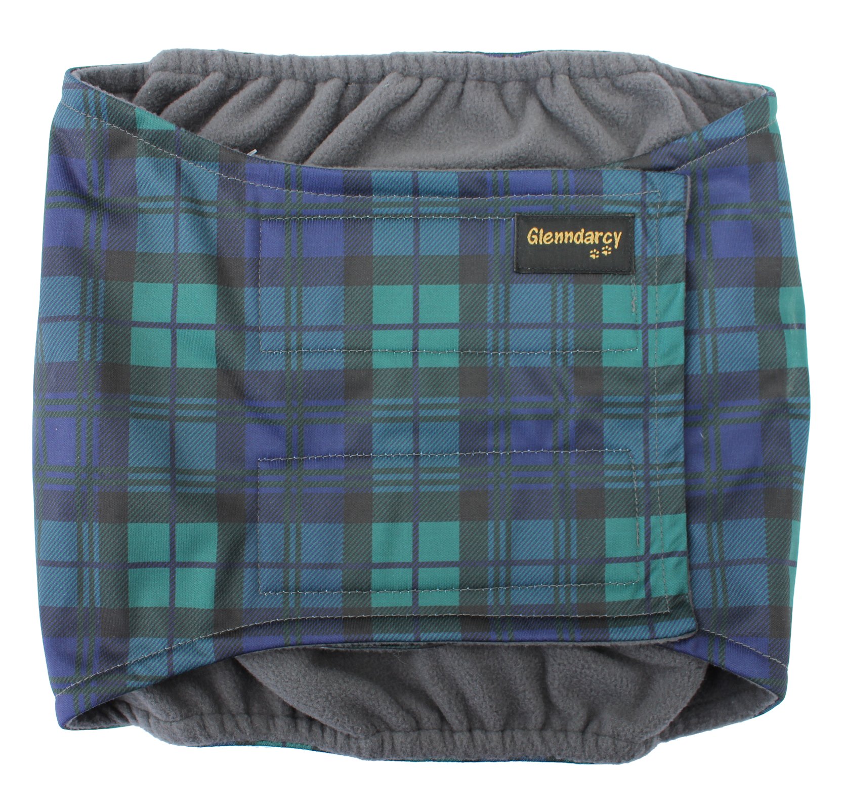 Glenndarcy Male Dog Belly Band - Urine Incontinence (XXL Band only, Black Watch)