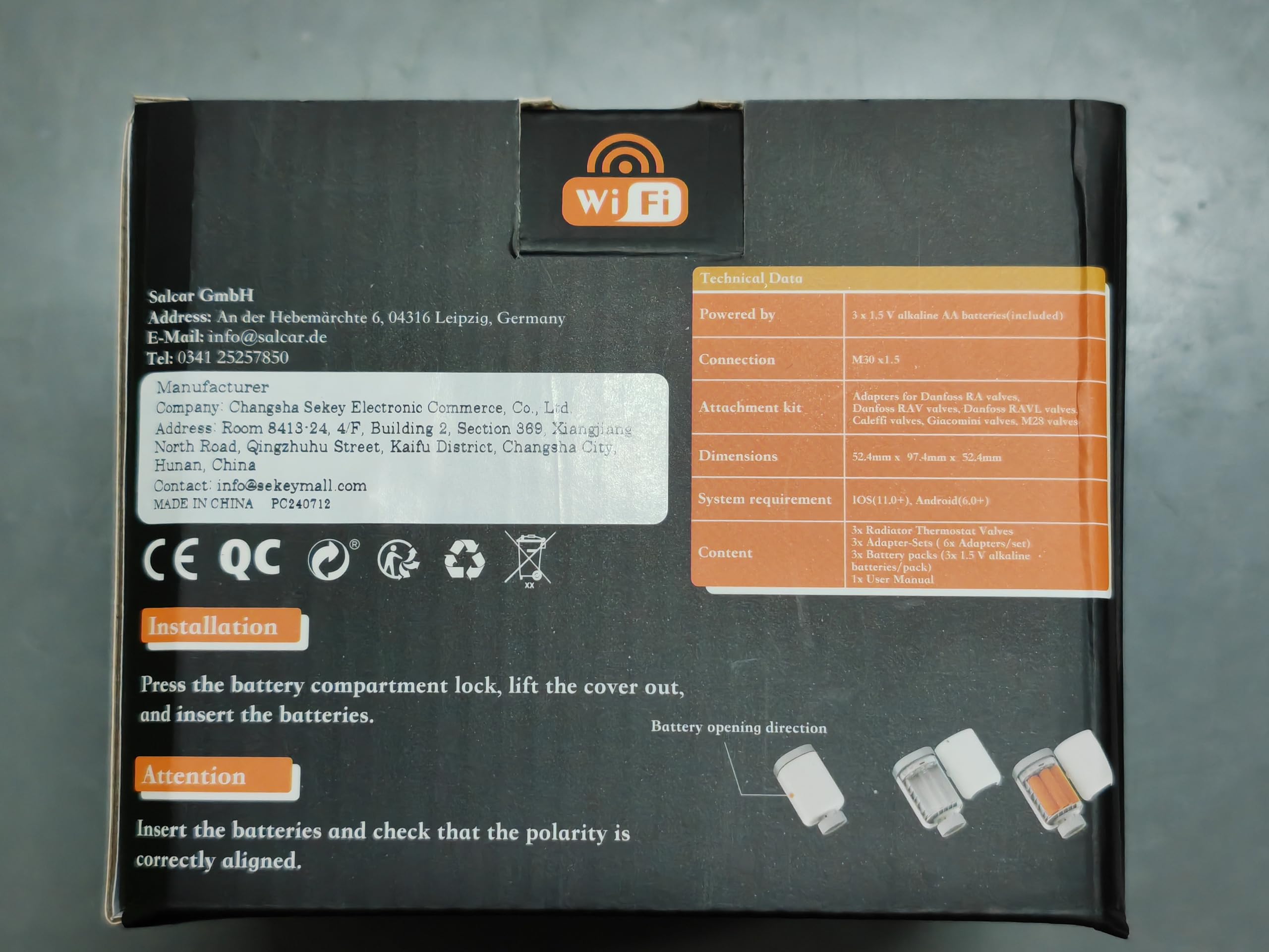 SALCAR Pack de 3 Cabezal Termostático TRV801W WiFi Termostato Calefaccion Compatible con Amazon Alexa & Google Assistant Programable Tuya Termostato para Radiador sin Puerta de Enlace Adicional