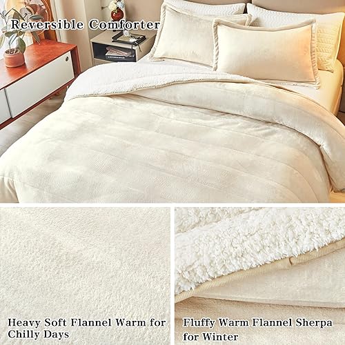 Miniatura 4 de Manta de cama gruesa de franela de lujo de 3 capas tamaño individual para niñas, manta sherpa de terciopelo de felpa suave con 2 fundas de almohada