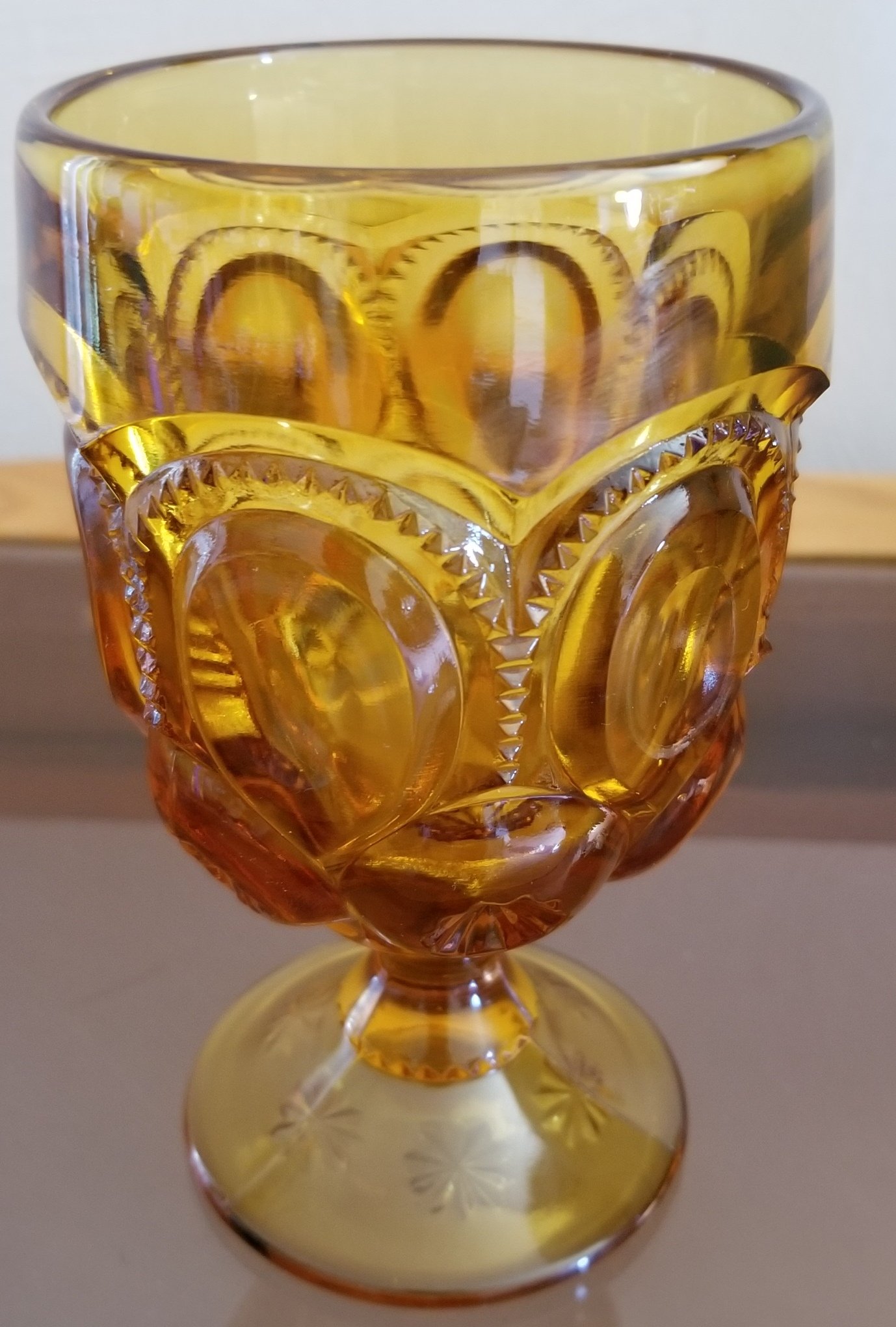 Amazon.co.jp: LE Smith Glass USA Amber Glass Moon Stars