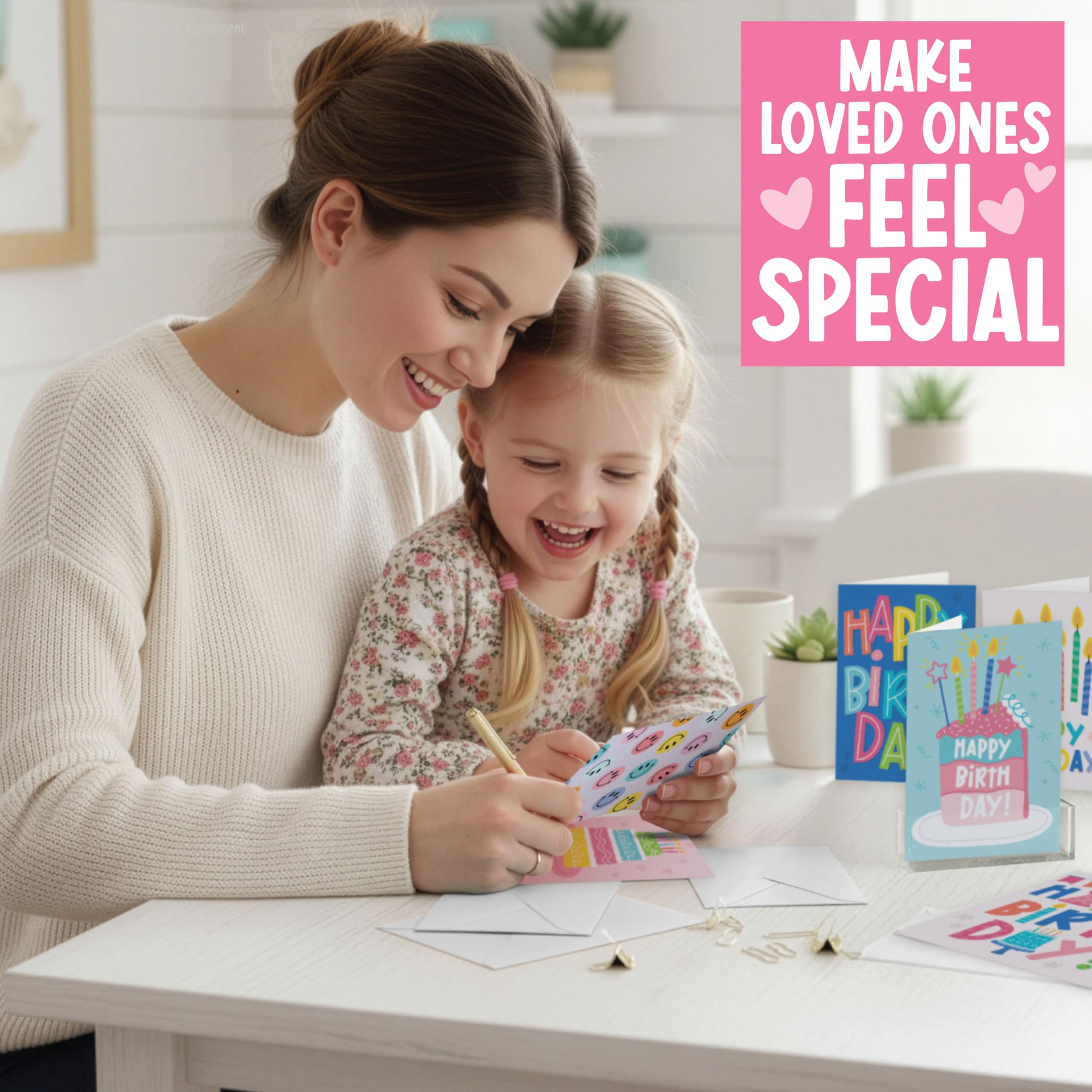Hadley Designs Tarjetas surtidas con sobres para todas las ocasiones: 54 tarjetas de felicitación a granel para todas las ocasiones, surtido de tarjetas de felicitación mixtas, cumpleaños