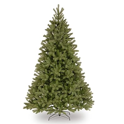 National Tree Company 7.5 ft Unlit Downswept Douglas Fir Artificial Christmas Tree, 1,867 Tips, Includes Stand, Green