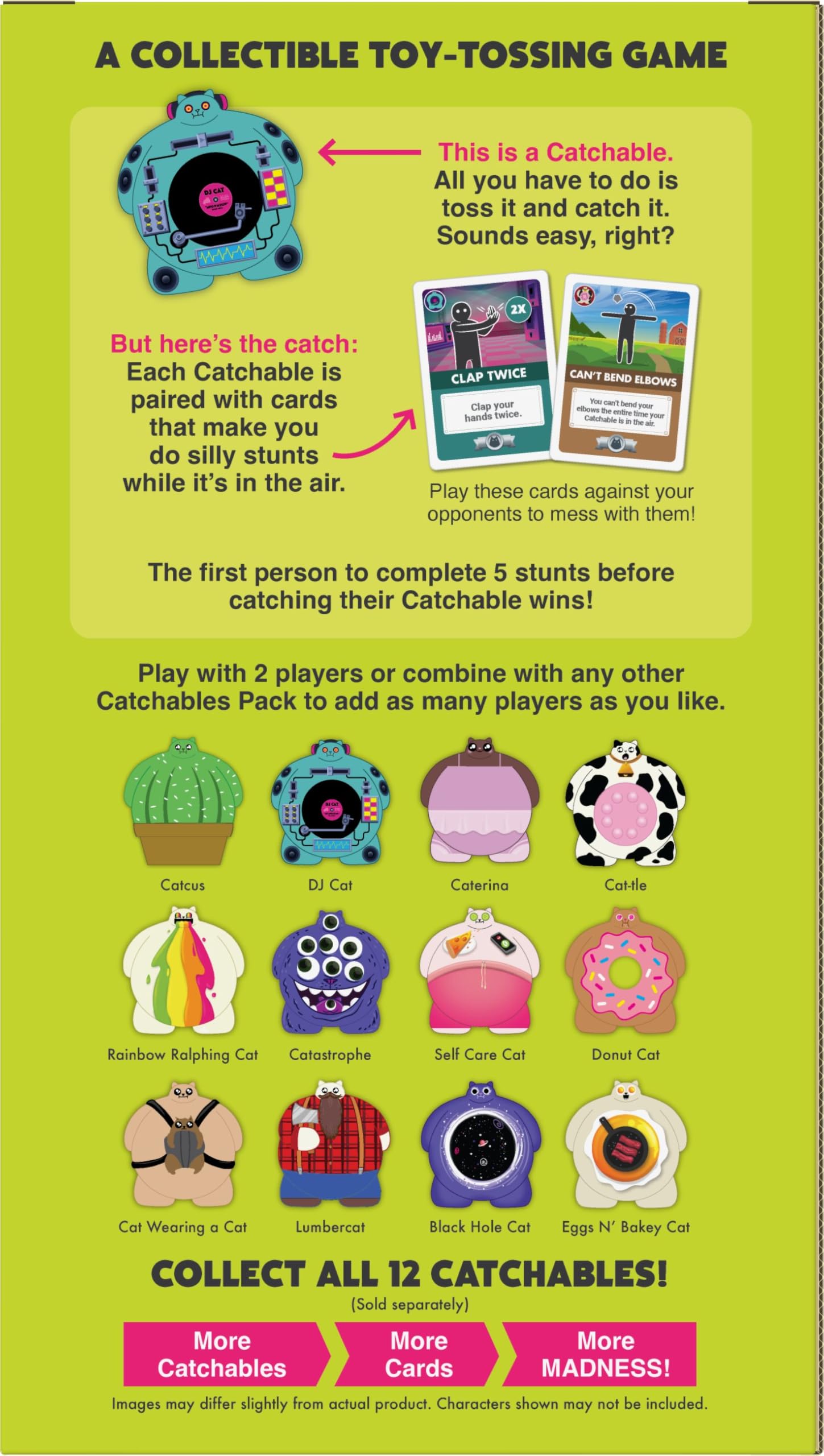Asmodee juego de cartas Exploding Kittens Catchables DJ Gato y Gatito extensión