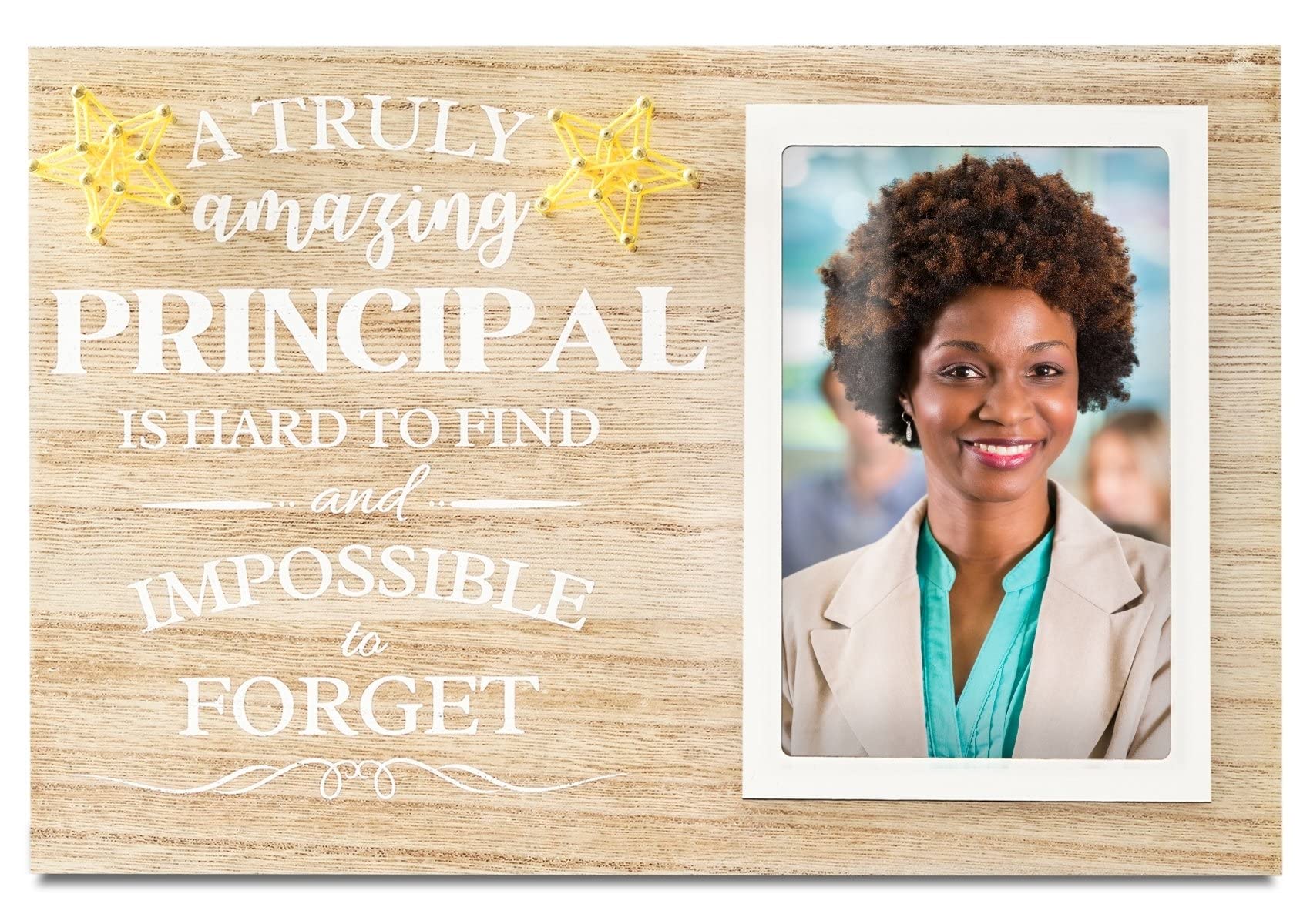 InnoBeta Principal Gifts, Principal Picture Frame 4" x 6" Photo for Principal Appreciation Day, Christmas Birthday - A Truly Amazing Principal is Hard to Find and Impossible to Forget