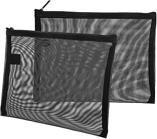 فوميز. 2 قطعة حقيبة مستحضرات التجميل الصغيرة حقيبة يد صغيرة حقيبة يد شبكية بسحاب حقيبة أقلام رصاص حقيبة احمر الشفاه حقيبة شبكة حقيبة أدوات الزينة حقيبة ماكياج النايلون