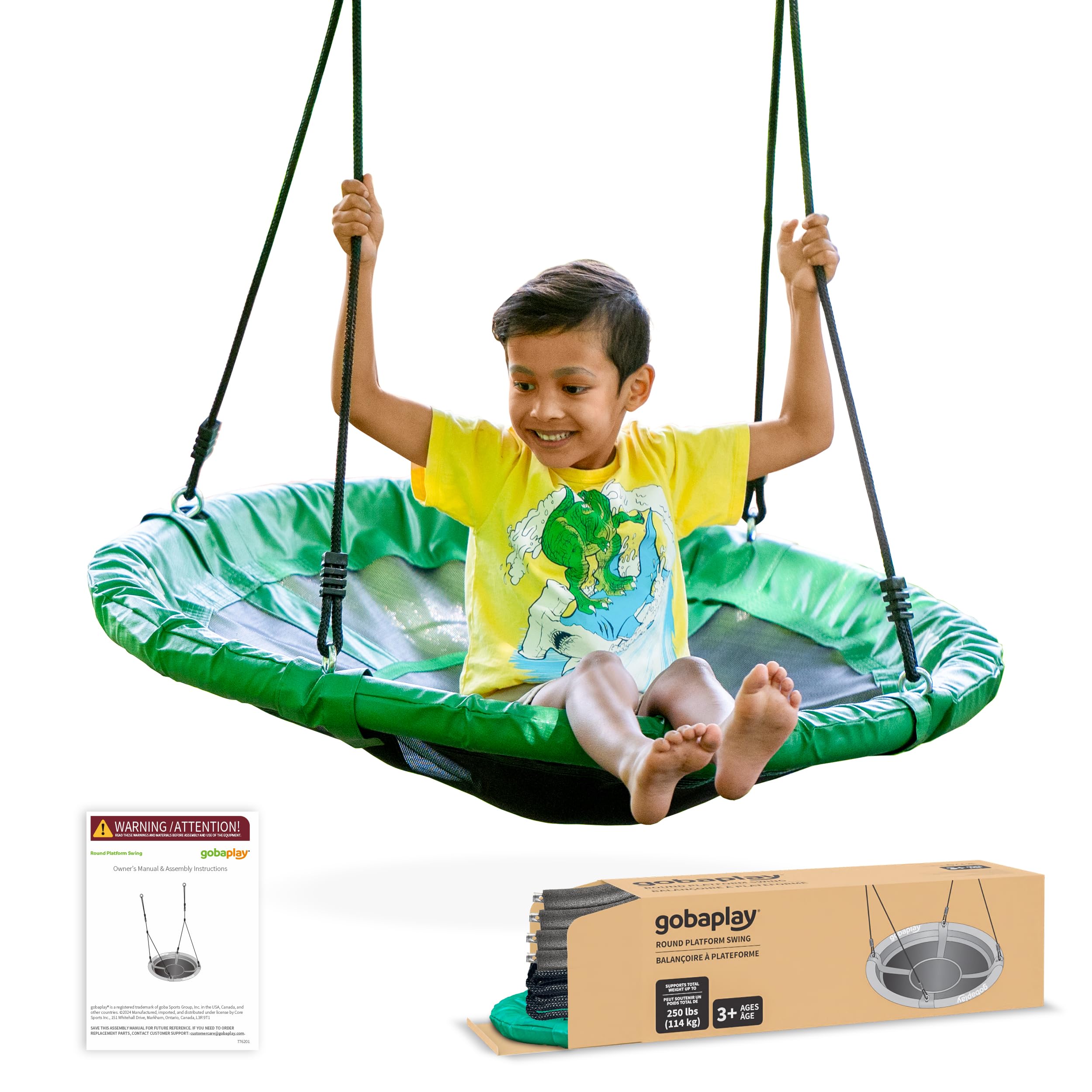 Amazon.com: gobaplay FlyMax Saucer Tree Swing, 40