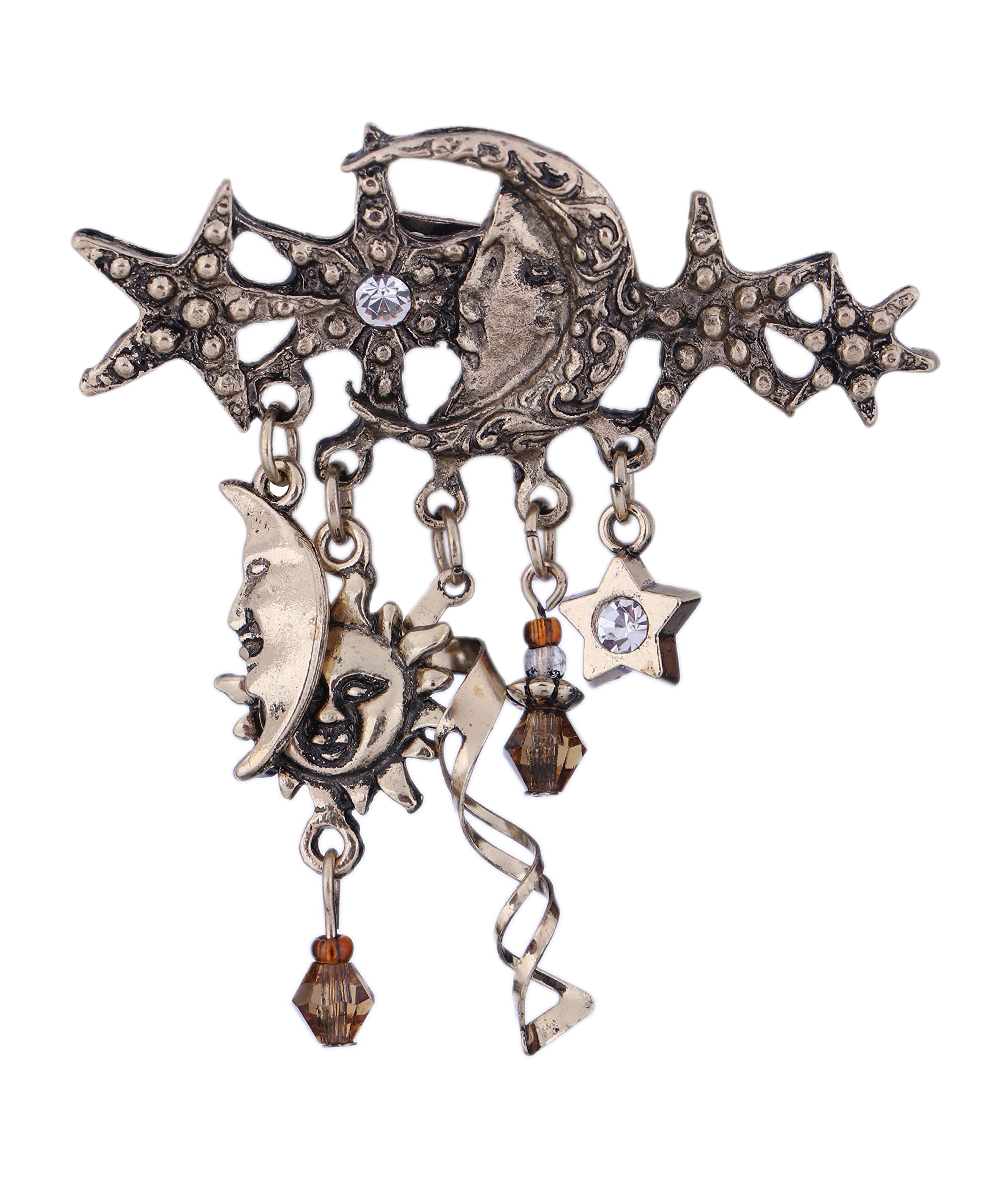 Adorn Designer Excotic Chain Brooch for Men, Women (B0BPN52G4G) Amazon Price History, Amazon Price Tracker